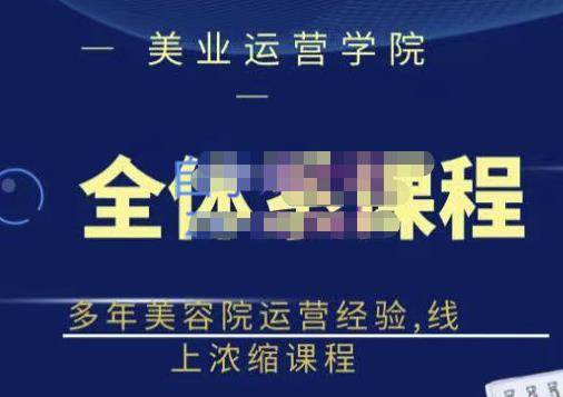郑芳老师·网红美容院全套营销落地课程，多年美容院运营经验，线上浓缩课程-BT网赚资源网