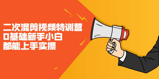 二次混剪视频特训营，0基础新手小白都能上手实操，两天开干-BT网赚资源网