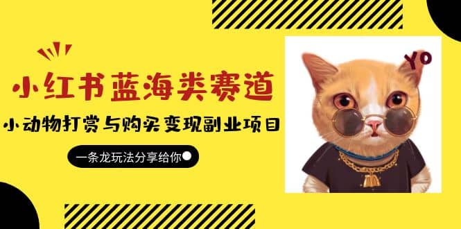 小红书蓝海类赛道:小动物打赏与购买变现副业项目,一条龙玩法分享给你-布谷屋免费网赚资源网