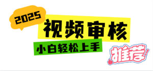 2025 全新视频审核黑科技项目登场,新手小白无脑上手5秒闭眼出单,订单...-布谷屋免费网赚资源网