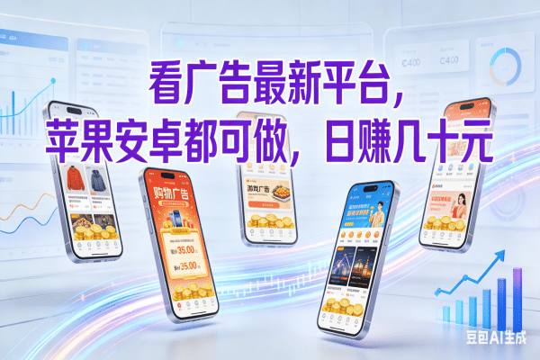 图片[1]-看广告最新平台，苹果安卓都可做，日赚几十元-布谷屋免费网赚资源网