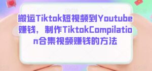 搬运Tiktok短视频到Youtube赚钱,制作Tiktok Compilation合集视频赚钱的方法-布谷屋免费网赚资源网