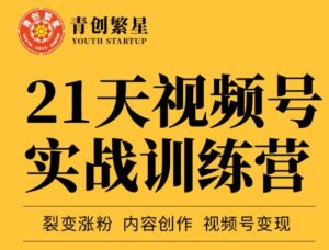 张萌21天视频号实战训练营,裂变涨粉、内容创作、视频号变现 价值298元-布谷屋免费网赚资源网