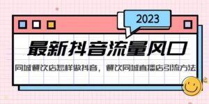 2023最新抖音流量风口，同城餐饮店怎样做抖音，餐饮同城直播店引流方法-布谷屋免费网赚资源网