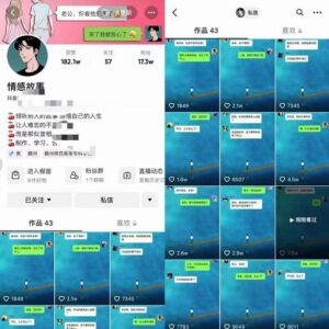 情感故事对话号教学，手机操作，吸粉能力超强的起号思路，值得学习-布谷屋免费网赚资源网