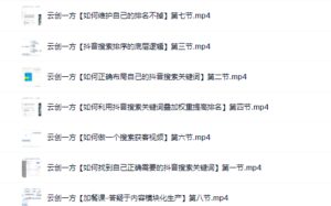 云创一方2022抖音SEO系列课程,教你如何快速上抖音搜索排名第一-布谷屋免费网赚资源网