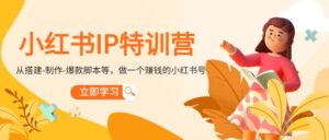 小红书IP特训营-布谷屋免费网赚资源网