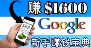 零成本通过Google复制粘贴来简单赚取收益，几分钟赚1600美元-布谷屋免费网赚资源网