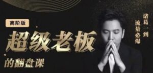 诸葛超级老板的翻盘课（高阶版），实体老板的起号课，诸葛一到流量必爆-布谷屋免费网赚资源网