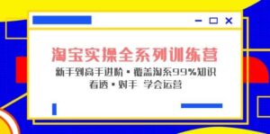 淘宝实操全系列训练营 新手到高手进阶·覆盖·99%知识 看透·对手 学会运营-布谷屋免费网赚资源网