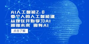 AI人工智能2.0:每个人的人工智能课:从现在开始学习AI 拥抱未来 拥抱AI-布谷屋免费网赚资源网