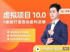 陆明明·虚拟项目特训班10.0，0基础打造自动盈利店铺 价值1580元-布谷屋免费网赚资源网