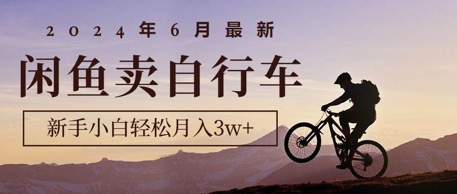 2024年6月最新闲鱼卖自行车，新手小白轻松月入3w+项目-布谷屋免费网赚资源网