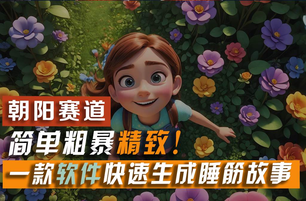 图片[1]-利用一款软件5分钟一条爆款睡前故事，简单粗暴精致！小白月入2w+-布谷屋免费网赚资源网