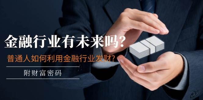 某付费文章：金融行业有未来吗？普通人如何利用金融行业发财?(附财富密码)-布谷屋免费网赚资源网