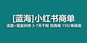 【蓝海项目】小红书商单项目，7天就能接广告变现，稳定一天500+保姆级玩法-布谷屋免费网赚资源网