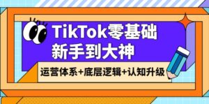 TikTok零基础新手到大神:运营体系+底层逻辑+认知升级(9节系列课)-布谷屋免费网赚资源网
