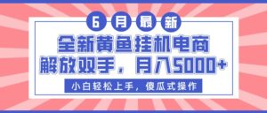 全新黄鱼挂机电商,解放双手,月入5000+-布谷屋免费网赚资源网