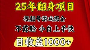 视频号掘金项目，日收益平均1000多，这个项目相对于其他还是比较好做的-布谷屋免费网赚资源网