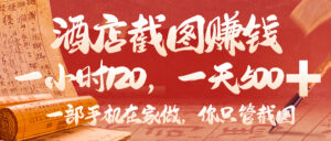 美团酒店截图,你只管截图,一小时 120,一天 500,一部手机在家做-布谷屋免费网赚资源网