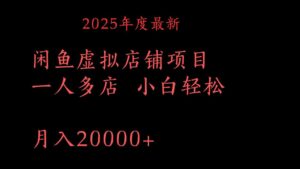 2025年度最新闲鱼虚拟店铺项目一人多店 小白轻松月入20000+-布谷屋免费网赚资源网
