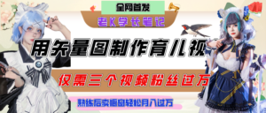 用矢量图制作育儿知识,条条爆款,每条点赞破万,实操仅需10分钟,熟练后卖橱窗育儿资料轻松过万-布谷屋免费网赚资源网