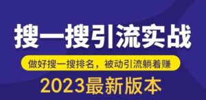 外面收费980的最新公众号搜一搜引流实训课,日引200+-布谷屋免费网赚资源网