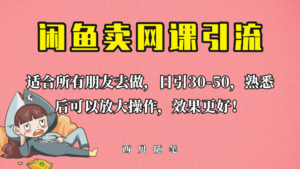 外面这份课卖 698,闲鱼卖网课引流创业粉,新手也可日引50+流量-布谷屋免费网赚资源网