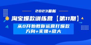 淘宝爆款训练营【第11期】 从0开始教你运营打爆款,方向+实操+放大-布谷屋免费网赚资源网