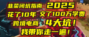 我花了10年,交了上百万学费,才看透跨境电商的4个真相!2025年,这堂课帮你把钱省回来 2025年别再当跨境“炮灰”了!亚马逊、TikTok、独立站、Temu,这4个平台的坑,我带你走一遍!-布谷屋免费网赚资源网