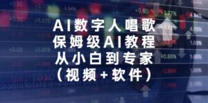 AI数字人唱歌，保姆级AI教程，从小白到专家（视频+软件）-布谷屋免费网赚资源网