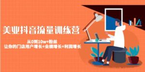 美业抖音流量训练营:从0到10w+粉丝 让你的门店用户增长+业绩增长+利润增长-布谷屋免费网赚资源网