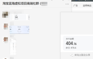 淘宝蓝海虚拟项目陪跑训练营5.0：单天478纯利润（无水印）-布谷屋免费网赚资源网