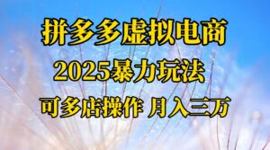 拼多多虚拟电商，不囤货不垫资的虚拟电商-布谷屋免费网赚资源网