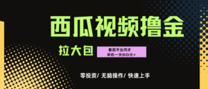 西瓜，番茄，撸金项目，单机一天轻松60元+，可无线放大化去做，零投资-布谷屋免费网赚资源网