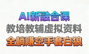 育儿教学教培新玩法,AI生成教学视频,市场大,操作简单,变现天花板非常高-布谷屋免费网赚资源网