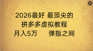 拼多多虚拟店懒人运营法：机器人包办回复发货，月入5W+教程-布谷屋免费网赚资源网