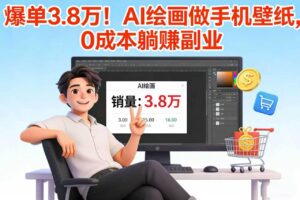 爆单 3.8 万！AI 绘画做手机壁纸，0 成本躺赚副业-布谷屋免费网赚资源网