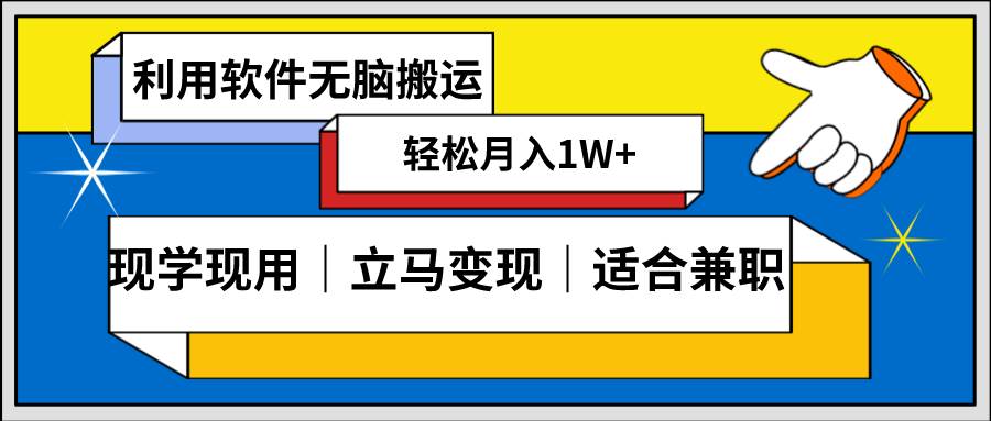 低密度新赛道 视频无脑搬 一天1000 几分钟一条原创视频 零成本零门槛超简单-布谷屋免费网赚资源网