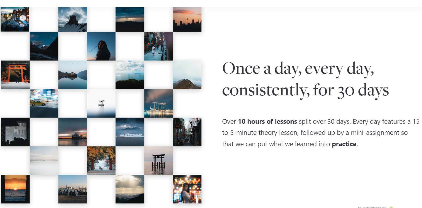 网红摄影师Pat Kay – 30天摄影基础知识加速器教程-30节课-中英字幕-布谷屋免费网赚资源网